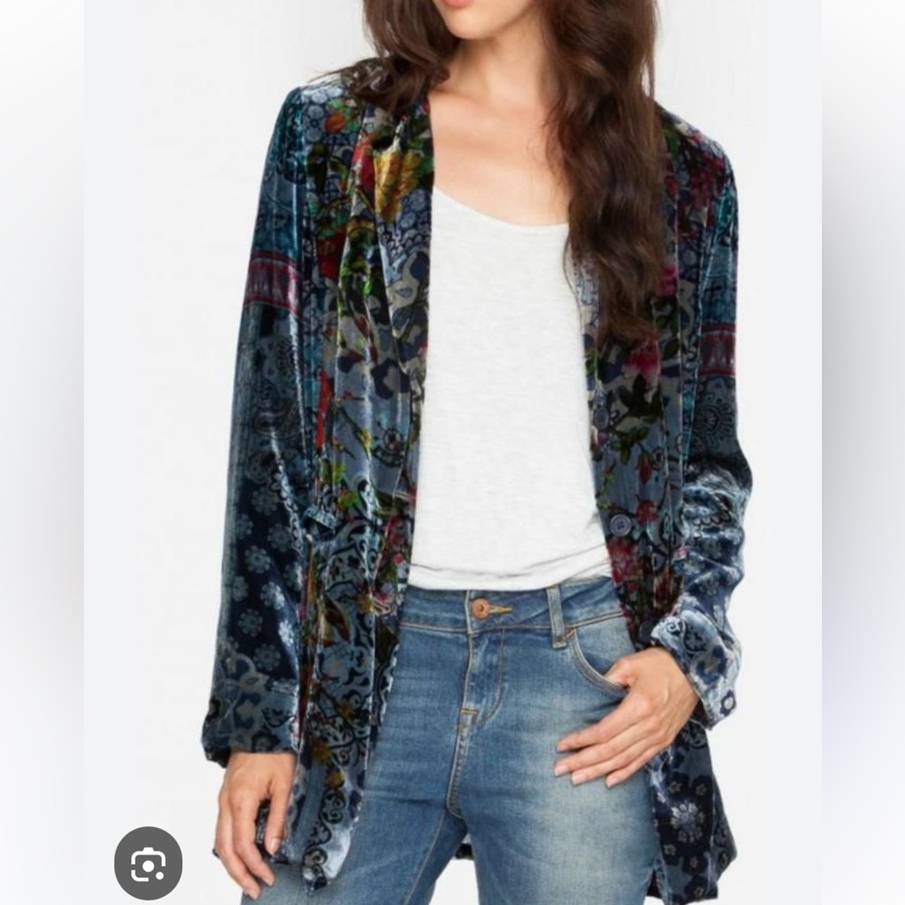 Johnny Was Silk Blazer